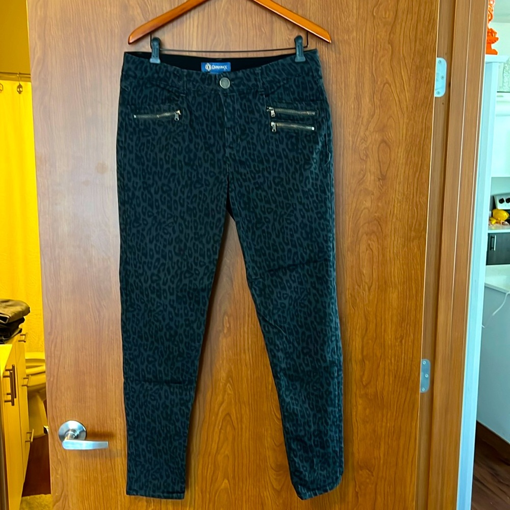 Democracy animal print skinny jeans